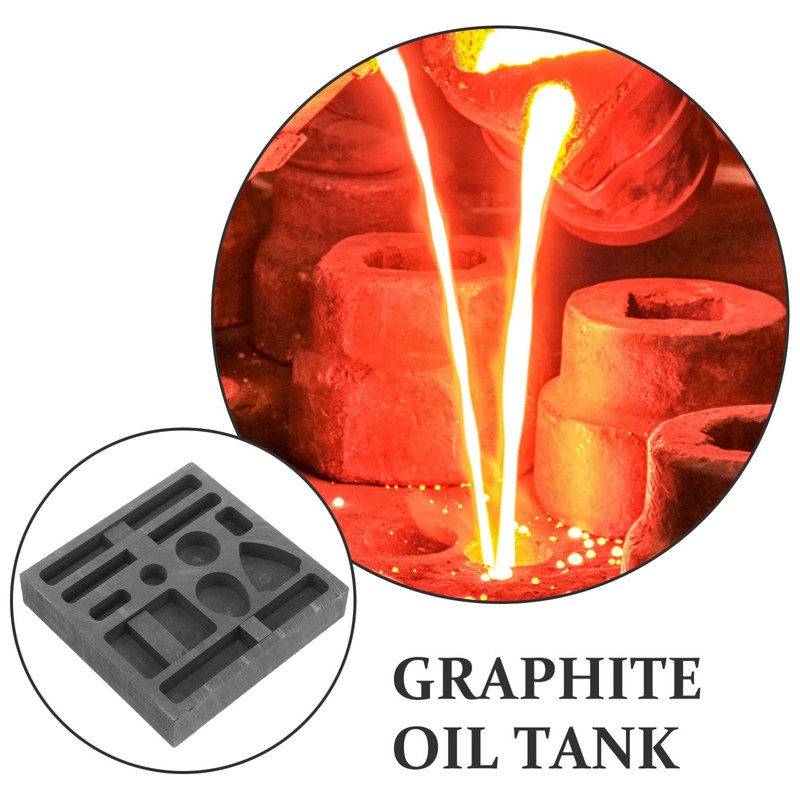 Operitacx Graphite 3.93X3.93X0.78 Inch Reusable Casting for Metal Jewelry Melting