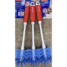 O CEDAR PRO SPIN GLASS & BOTTLE BRUSH 3pc Free Shipping