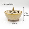 Cast Iron Incense Burner with 9-Hole Copper Incense Holder -