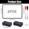 Pack of 2 Mini Whiteboard 30 x 21 cm, Magnetic