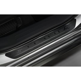 Toyota Sienna 2021+ Door Sill Protectors, Black, Skid-Resistant with Logo (PT747-08210-02)