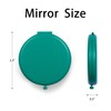 Compact Mirror for Purse, Metal Round Shell, Double-Sided 1X/2X Magnifying,