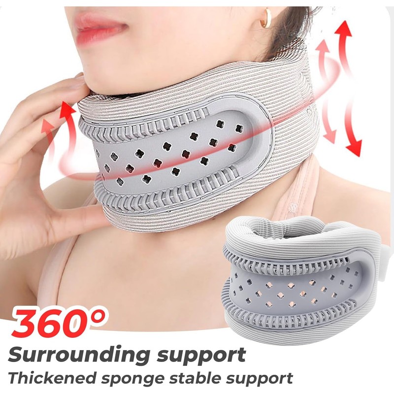 Inflatable Travel Neck Pillow with Hood, Neck Pillow for Aeroplane,