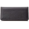 Luminio lufu-699 Saffiano Leather Long Wallet, Men's, Black, black black
