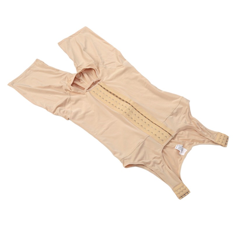 Men Shapewear Bodysuit Soft Breathable Adjustable Postoperative Compression Slimming Bodysuit