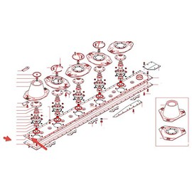 Code 26098 M8X20 Bolt for Gribaldi Salvia DM Series Disc Mower