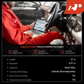 A-Premium Lower Steering Shaft Steering Column Shaft Compatible with Ford Explorer 1998-2001, Explorer Sport 2003, Explorer Sport Trac 2001-2005, Ranger 1998-2011, Mercury Mountaineer 1998-2001