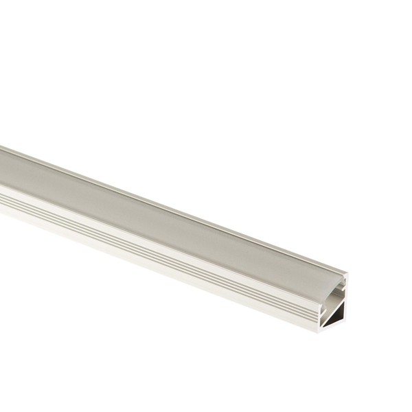 Corner Profile with housing: ice Cooled | 1 metre, anodised