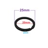 20 Pack Key Ring Keychain 1 Inch 25mm Diameter Metal