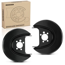 Frankberg 2x Brake Dust Shield Brake Disc Cover Rear Axle Compatible with A1 8X1 8XK 1.0L-2.0L 2010-2018 Polo 6C1 6R1 1.0L-2.0L 2009-2021 Replace# 6Q0615612