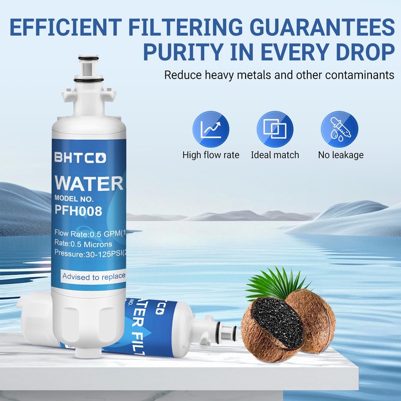 Refrigerator Water filter for LG LFXC24726S/D, LFXS29766S, LFX25991ST, LMXS27626S, LFX28978ST/W,