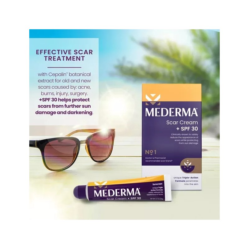 Mederma Crema Mederma Desvanece Eliminar Cicatrices Spf30 Prot Solar