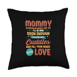 Mom To Be Gifts New Mother Mom to Be Expectant Soon to Be Mama from Husband Throw Pillow, 18x18, Multicolor