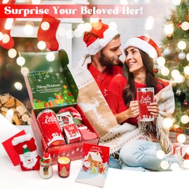 Christmas Gifts for Women, Christmas Throw Blanket, Birthday Gifts Box Basket for Mom, Wife, Girlfriend, Sister, 20oz Xmas Tumbler Gifts Basket for Women Who Have Everythings