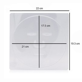 5 Pieces Transparent Plastic Mask Tray Seaweed Mask Mold Reusable Face Mask Maker Plate Care Make up Tool