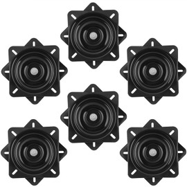 GENHAKON 6 PCS 6.25 Inch Seat Swivel, Swivel Plate Bar Stool, Swivel Plate for Recliner Chair or Furniture