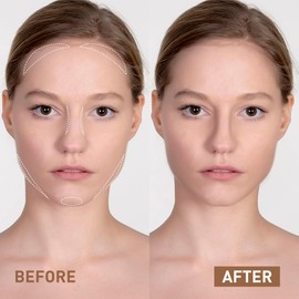 FV Cool Toned Liquid Contour Stick, Highly Pigmented, Blendable & Longwear with Hydrating Formula, Cream Contour Makeup For Naturally Sculpted Look, Vegan & Cruelty-free, 01 Cool Ash