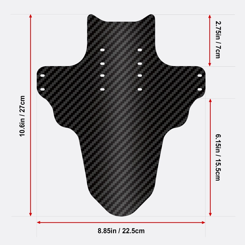 NICEDACK Mudguards Mountain Bike, 2 Pieces Mudguard Fit 20-29 Inch