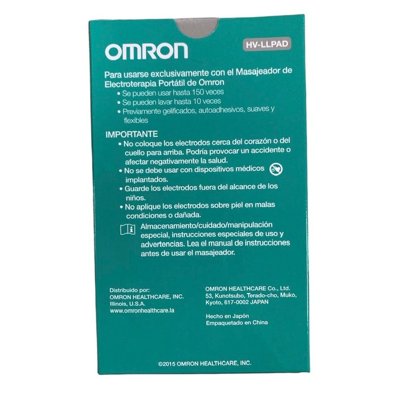 Long Life Pads Electrodos Larga Duración Repuestos Omron