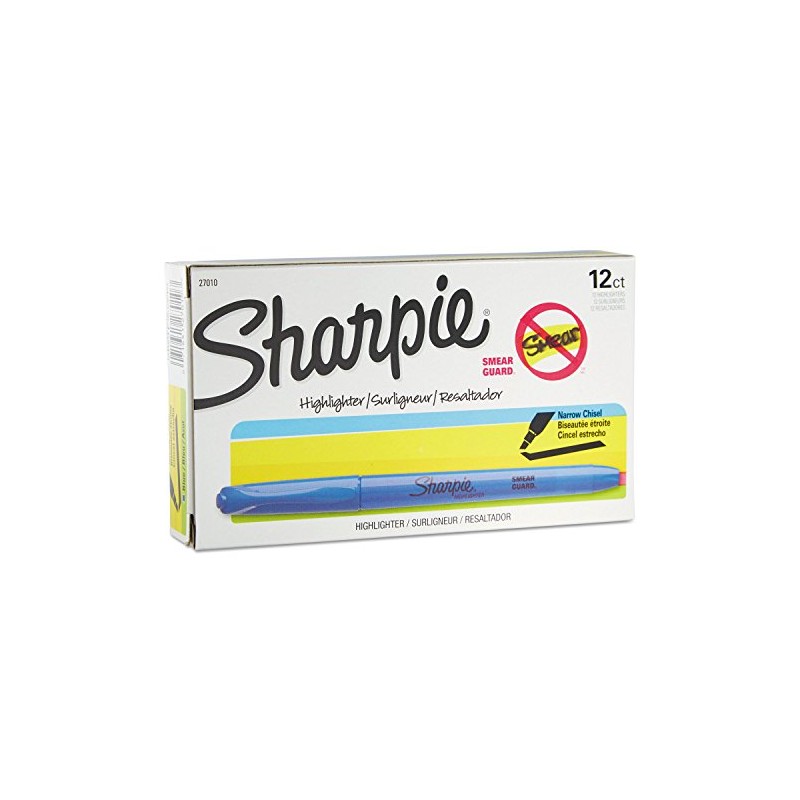 Sharpie Accent Pocket Style Highlighter, Chisel Tip, Light Blue, 1