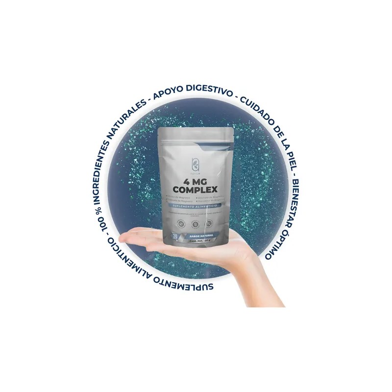 Naíma Magnesio Complex 150g en Polvo Sin Sabor con Inulina