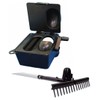 KelMar Golf Products GOLF BALL WASHER & CLUB HEAD CLEANER + GOLF BALL RETRIEVER & BUNKER RAKE 2-N-1