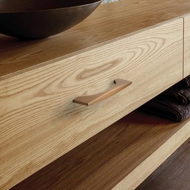 Asidrama 10 Pack 3.75 Inch(96mm) Champagne Bronze Kitchen Cabinet Handles, Cabinet Pulls Kitchen Cabinet Hardware for Cupboard Drawer Pulls