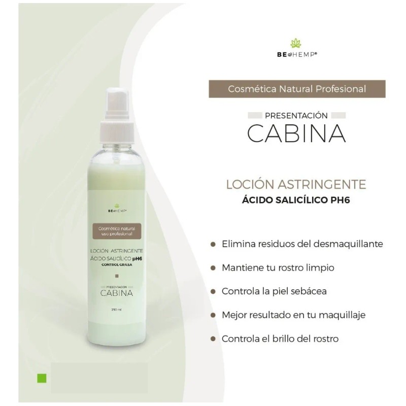 Loción Astringente Ácido Salicílico Antiacné 125 Ml Beohemp