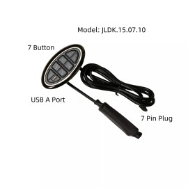 Okin 7 Button Power Recliner Hand Control Lift Chair Sofa Remote Switch JLDK.15.07.10