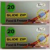 Tidyz 2 X Sandwich Slide Zip Food & Freezer Ultimate
