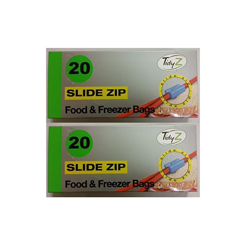 Tidyz 2 X Sandwich Slide Zip Food & Freezer Ultimate