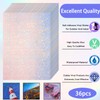 36 Sheets Holographic Sticker Paper Clear A4 Vinyl Sticker Paper