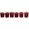 Aroma Naturals Votive Candles Essential Oil, Peace Ruby Holiday, 6