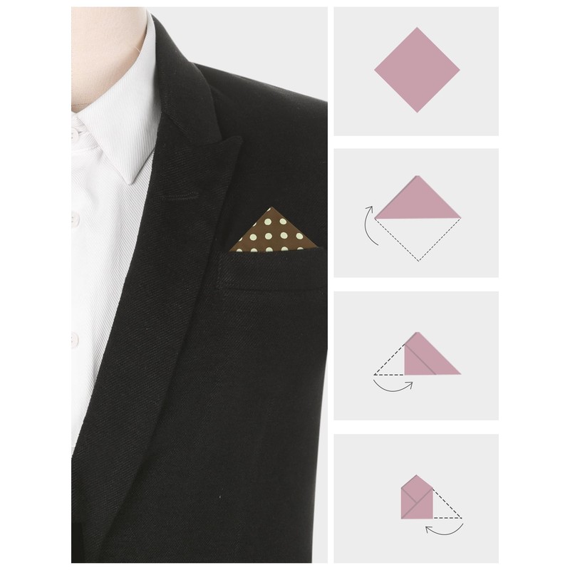 Elerevyo Men's Polka Dots Handkerchief Colorful Business Tuxedo Wedding Pocket