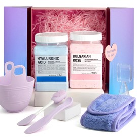 Juego De Máscaras De Gelatina, Máscaras De Gelatina De Ácido Hialorúnico Para Faciales Profesionales, Mascarilla Facial Rose Hydro Jelly, Mascarilla  
