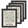 TENIBYC 8x10 Picture Frame 4 Pack, Black Wooden Textured, HD