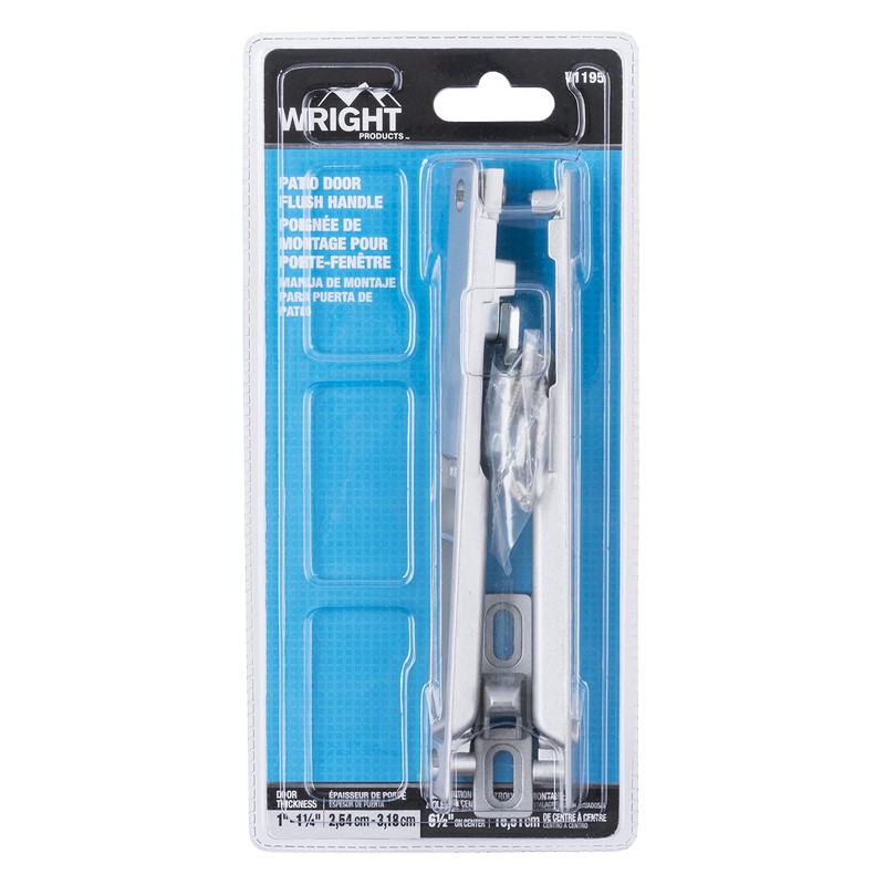 Wright Products - Flush Mounted Sliding Patio Door Latch Set,