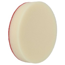 vhbw 2 x Polishing Disc, Polishing Sponge Replacement for Bosch 2608613005 for Orbital and Orbital Sanders - 13 cm Working Diameter, 14 g, White, Red
