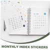 NUOBESTY 36 Sheets Desk Calendar Stickers Note Pads Labels Notepads