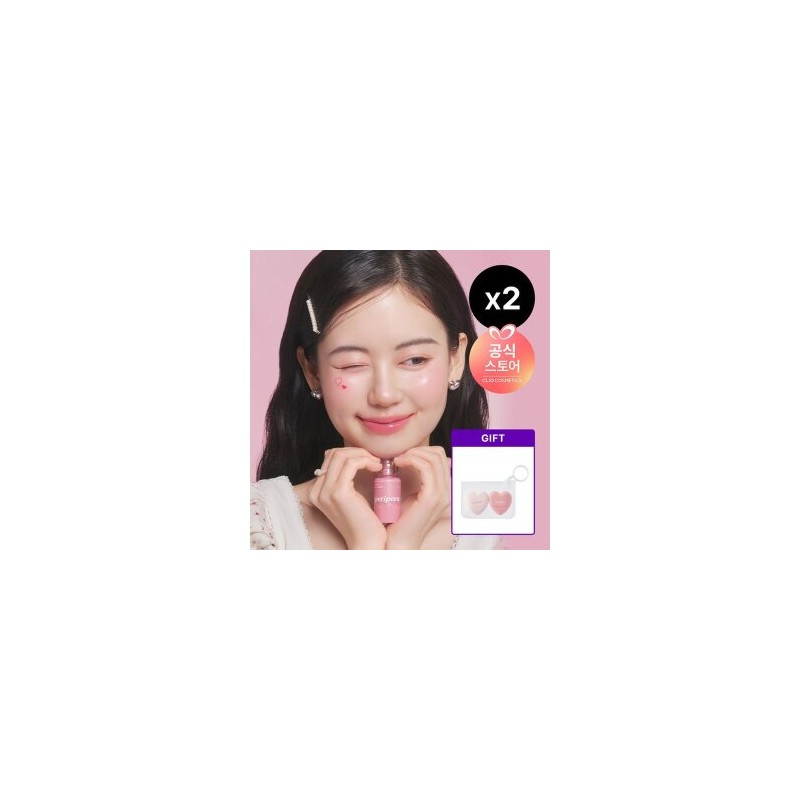 Syrup Skin Talk Cheek x2 Saeun Mini Heart Puff Set