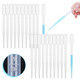 ovsor 100PCS Plastic Disposable Transfer Pipettes, 3ml Calibrated Pipette Dropper for and Science Laboratory