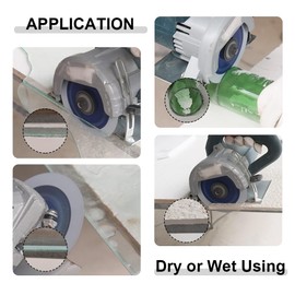 SHDIATOOL Diamond Glass Cutting Disc 100 mm Saw Blade Ultra Thin Cutting Disc for Tiles Ceramic Porcelaim Marble 100 mm (Pack of 3)