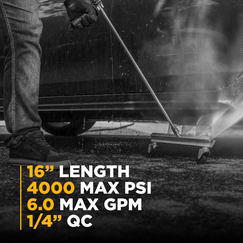 BE PRESSURE 85.400.062 16" Undercarriage Cleaner, 4000 PSI