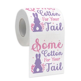 Easter Bathroom Decorations, Funny Easter Toilet Papers for Women Men, Easter Bath Room Toilet Paper, Novelty Easter Gag Gift for Friends, Cute Spring Rabbit Home Decor - Some Cotton for Your Tail
