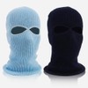 JIHUOO Winter Knitted Balaclava Full Face Mask 2 Hole Ski
