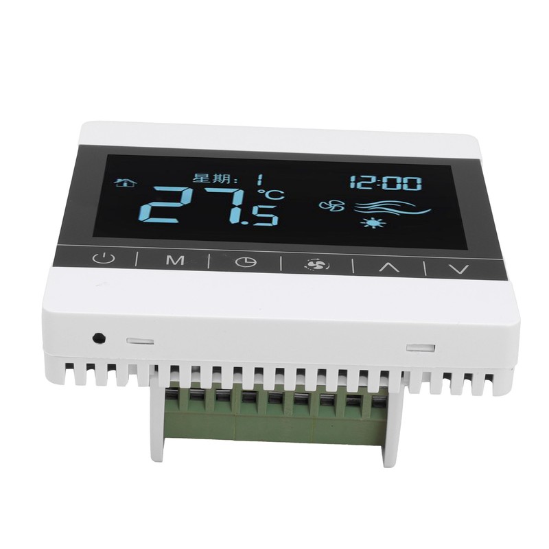 AC220V Touch Screen Thermostat WallHanging Stove Temperature Controller for Water/Floor
