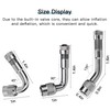 6-Pack Valve Stem Extenders, Mellbree 45 Degree 90 Degree 135
