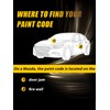 Jet Black Mica(41W) Touch Up Paint Compatible with Mazda, Exact