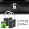 Smart Fingerprint Padlock USB Rechargeable Security LED Lock for Backpack