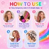 12 Colours Hair Chalk Set, Rainbow Colours, Washable Hair Chalk